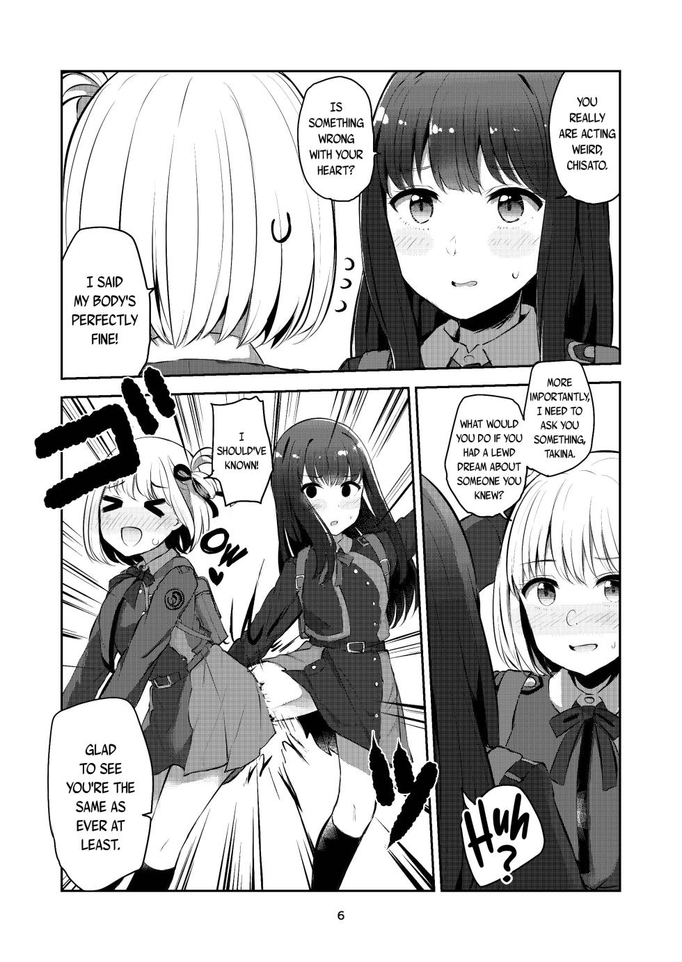 [Kyou Majo! (Uemura Navia)] fall in love, lycoris (Lycoris Recoil) [English] [/u/ scanlations] [Digital] - Page 6