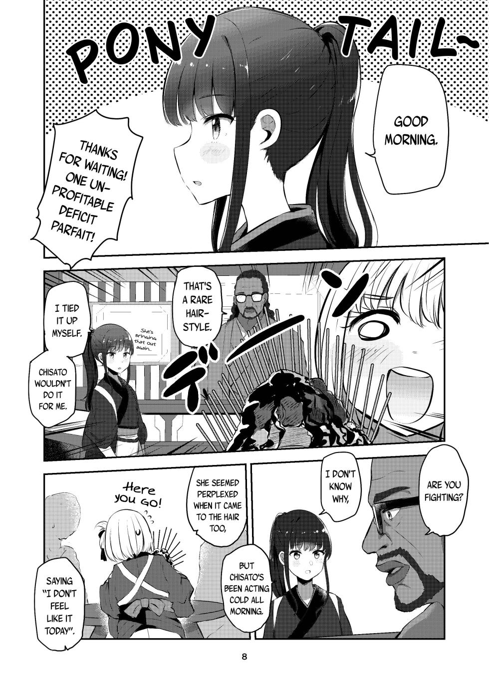 [Kyou Majo! (Uemura Navia)] fall in love, lycoris (Lycoris Recoil) [English] [/u/ scanlations] [Digital] - Page 8