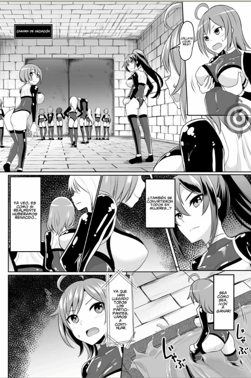 [Dann] Fall Girls (2D Comic Magazine Mesu Ochi! TS Ero Trap Dungeon Vol. 2) [Spanish] [TF Scans] [Digital] - Page 5
