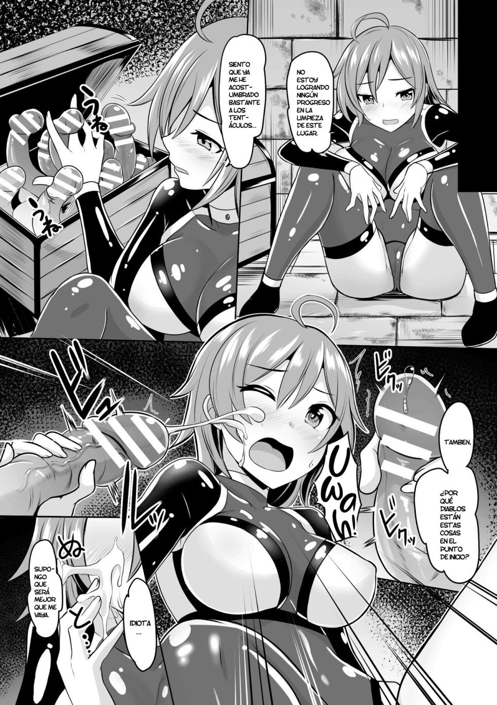 [Dann] Fall Girls (2D Comic Magazine Mesu Ochi! TS Ero Trap Dungeon Vol. 2) [Spanish] [TF Scans] [Digital] - Page 12