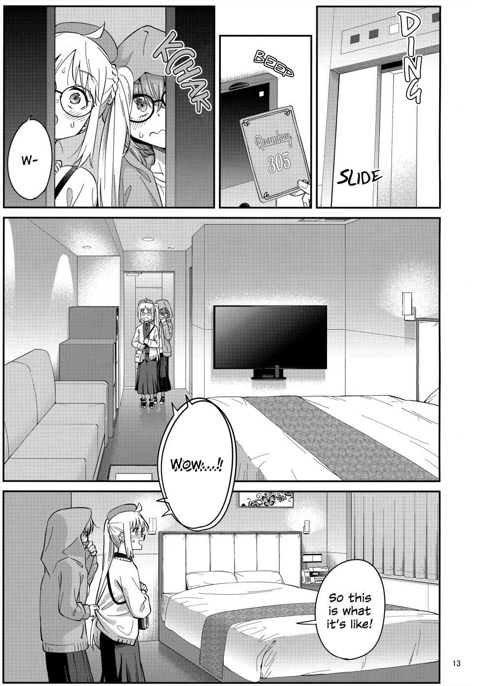 (C103) [Surface Tension (Orikuchi Hirata)] Netsu o Mazete Shin o Tokashite | Melting Hearts With Melded Heat (Bocchi the Rock!) [English] - Page 12