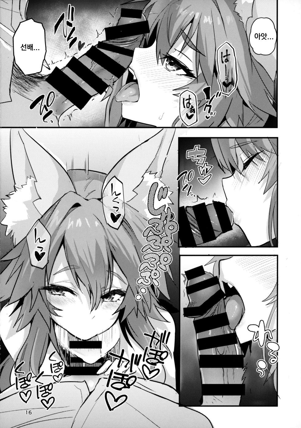 (C101) [Yamitsuki Honpo (Wise Speak)] Senpai OL Tamamo-san - Senpai Office Worker Tamamo (Fate/EXTRA CCC) [Korean] - Page 15