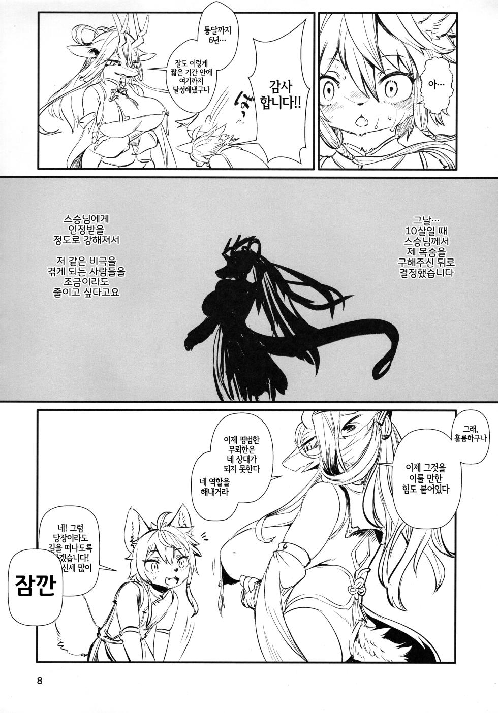 (Shinshun Kemoket 10) [Hoshi Futatsu. (Yoo Oona)] Kyosei Yukoku ni Kaoru | 교성 유곡에 감돌다 [Korean] [LWND] - Page 7