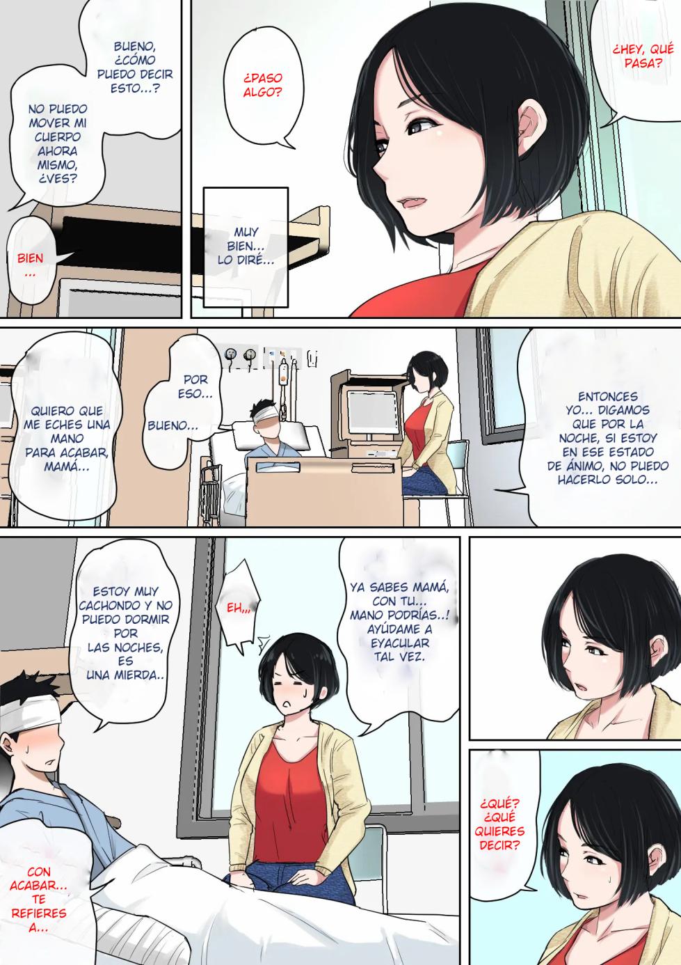 [Natsume Benkei] Nyuuin-chuu no Muramura wa Okaa-san de... | Mi Madre me Cuida en El Hospital... [Spanish] [SrTraduc] - Page 4