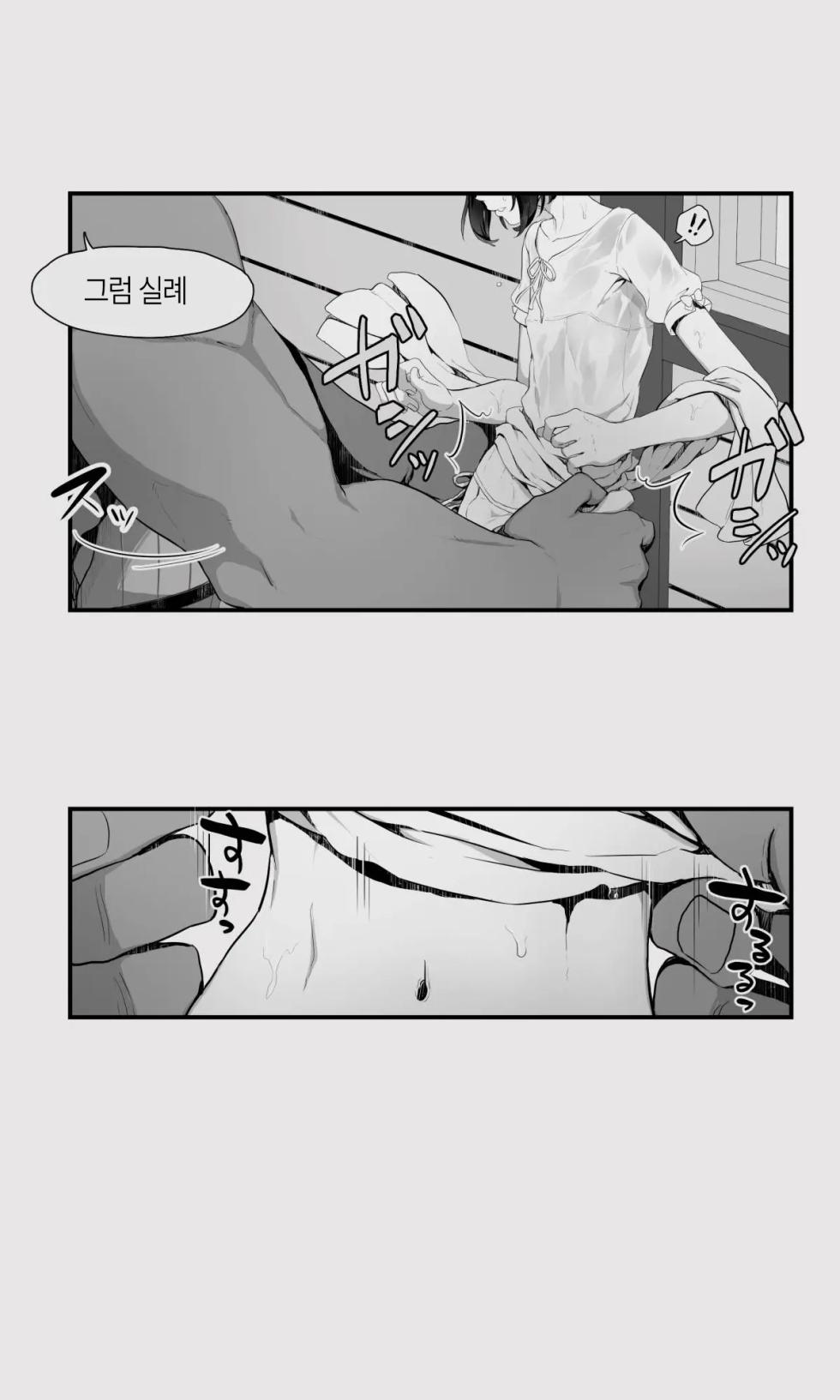 [Papaya Milk (Judith)] Orc to Elf Otokonoko no Amayadori | 오크와 엘프 낭자애의 비 피하기 [Korean] - Page 19