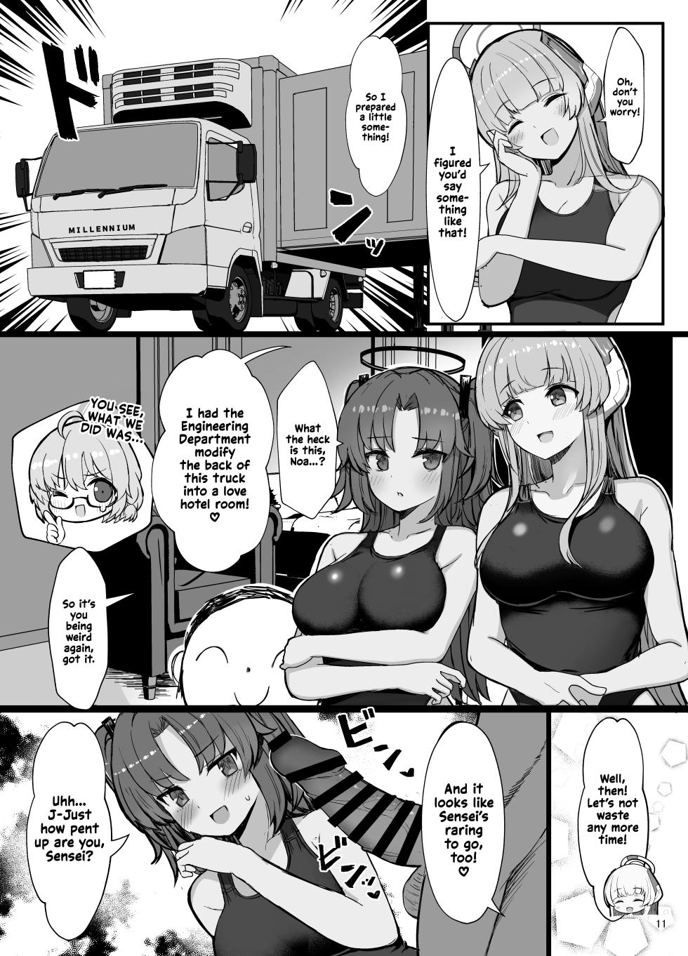 [Vivido (Kumasaku Tamizou)] Seminar no Dosukebe Pakopako Natsuyasumi! | Seminar's Sex-filled Summer Break (Blue Archive) [English] [Shiromaru] [Digital] - Page 10