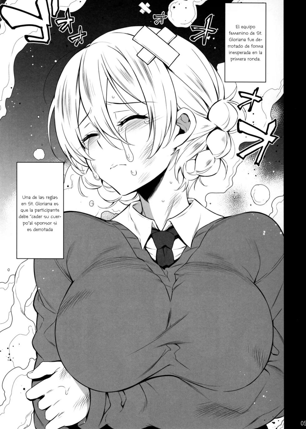 [Douganebuibui (Aburidashi Zakuro)] Oshioki Dar-sama | Castigando a Dar-Sama (Girls und Panzer) [Spanish] [Blacklabel Scan] [Digital] - Page 5