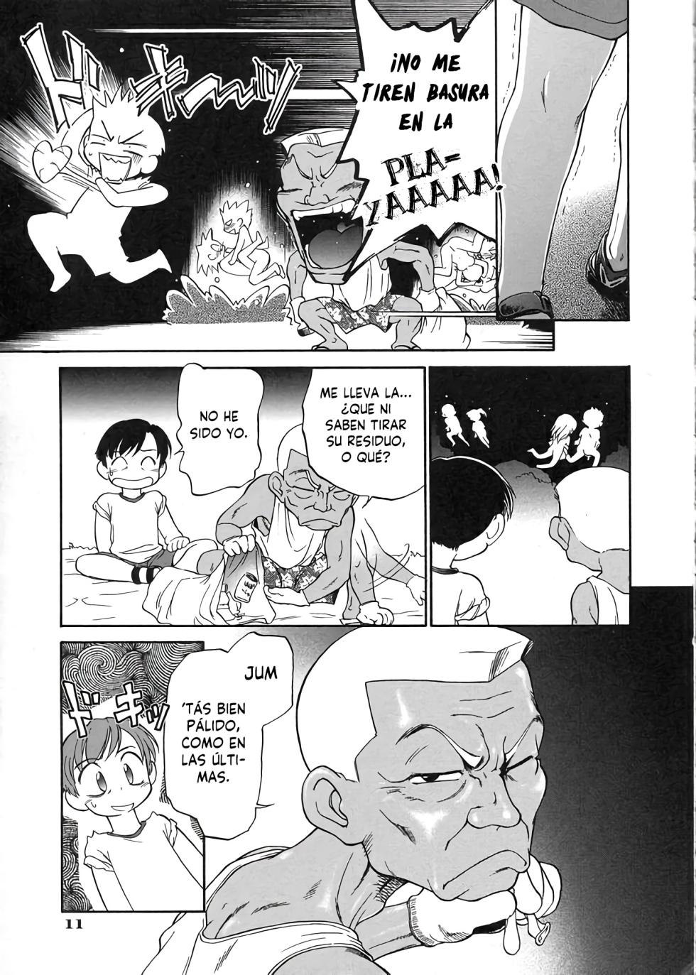 [Maka Fushigi] Natsu no wasuremono | El objeto olvidado de verano (Kono Manmaru ga Sugoi!) [Spanish] - Page 11