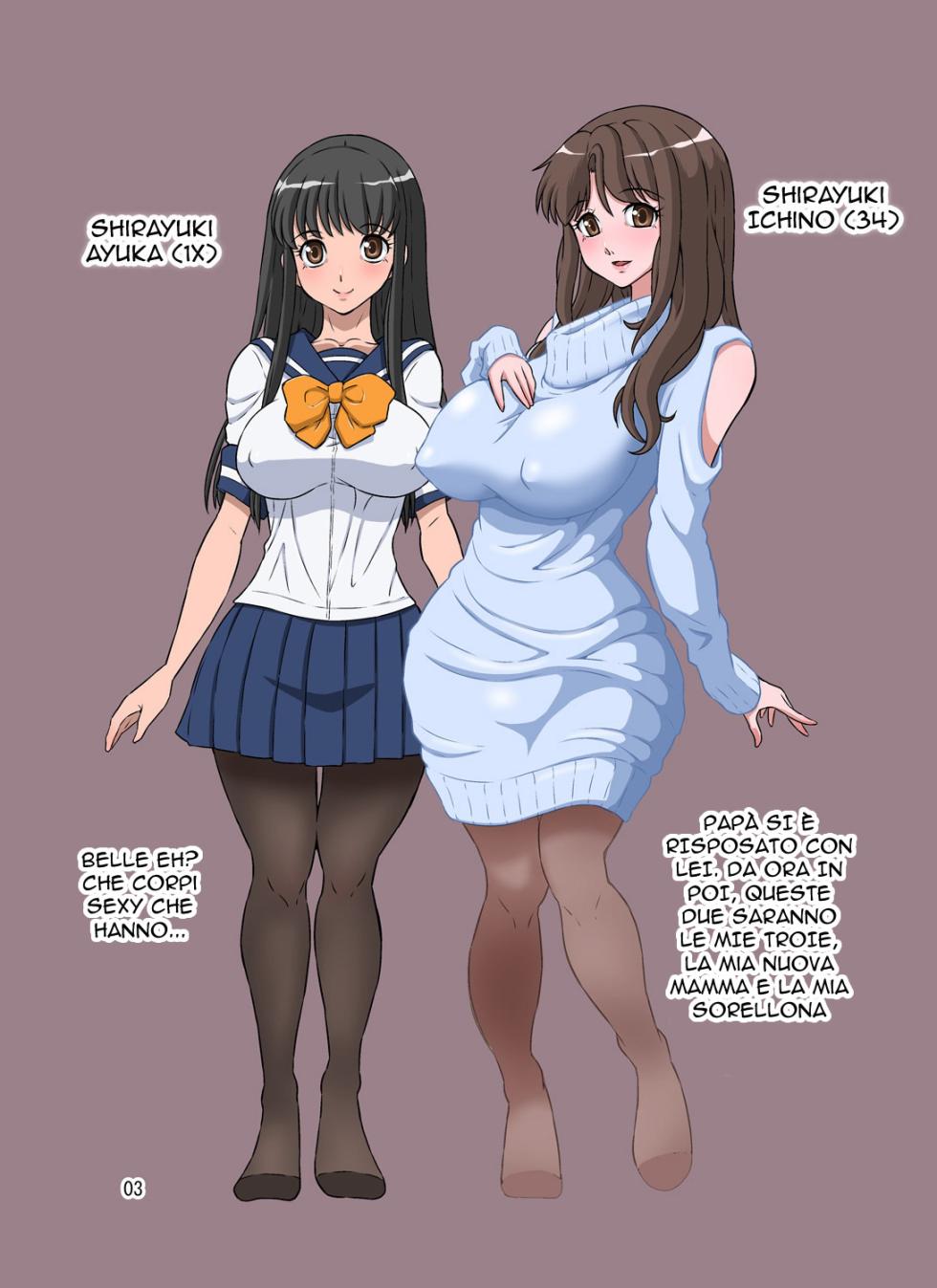 [DOZA Village (Dozamura)] Boku no Mama Boku no Ane [Italian] [Incomplete] - Page 3