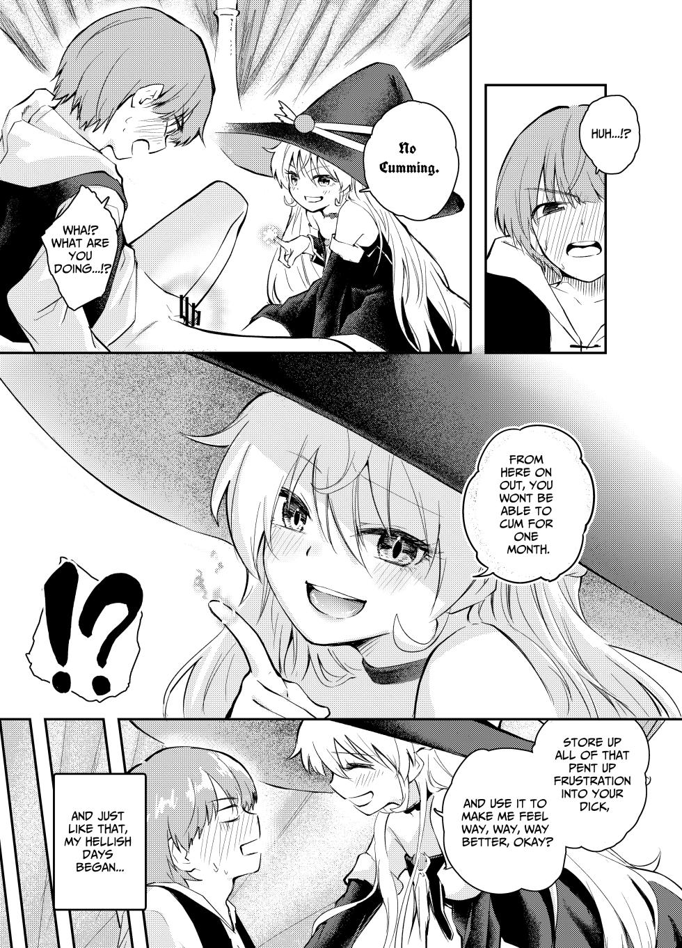 [Hatsuyasumi] Wagamama Majo to Shasei Kinshi Seikatsu | Ejaculation Prohibition Life With A Selfish Witch [English] [Benri] - Page 12
