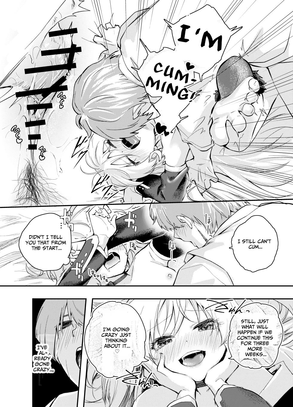 [Hatsuyasumi] Wagamama Majo to Shasei Kinshi Seikatsu | Ejaculation Prohibition Life With A Selfish Witch [English] [Benri] - Page 15