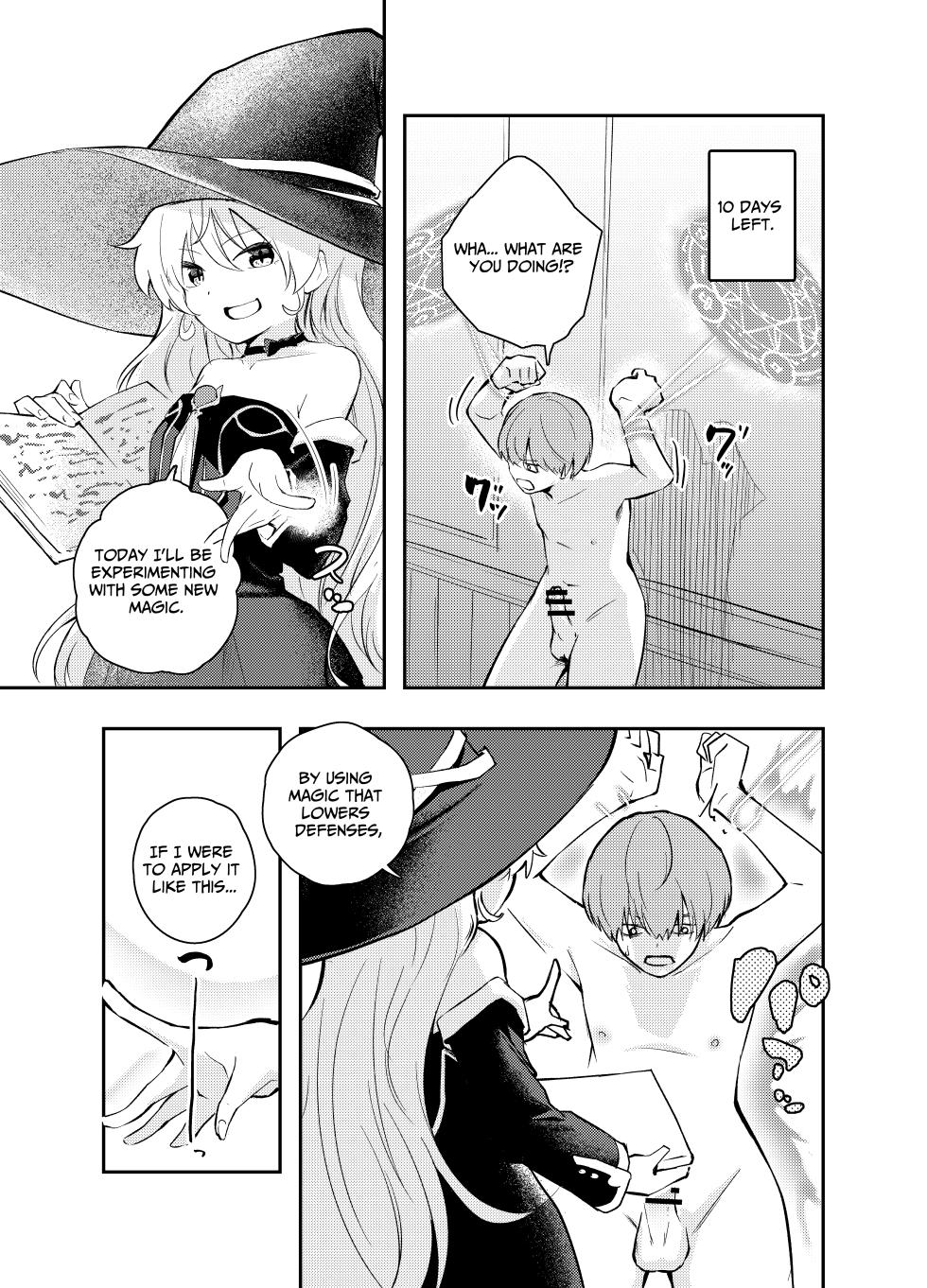 [Hatsuyasumi] Wagamama Majo to Shasei Kinshi Seikatsu | Ejaculation Prohibition Life With A Selfish Witch [English] [Benri] - Page 16
