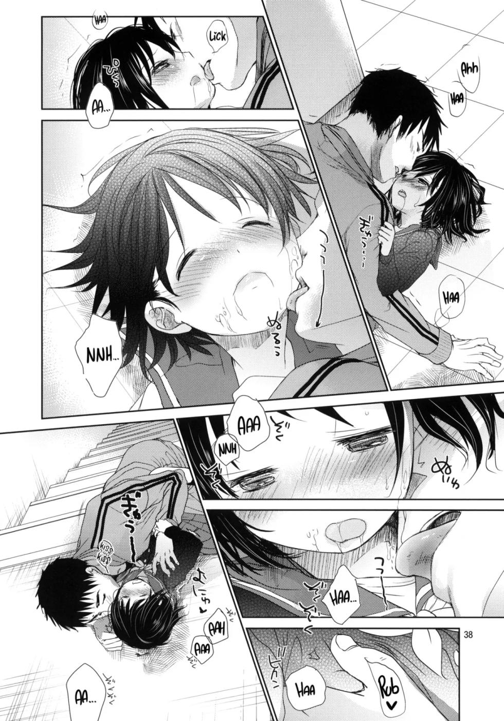 (C84) [Okadatei (Okada Kou)] Bukiyou na Futari | An Awkward Couple [Spanish] - Page 38