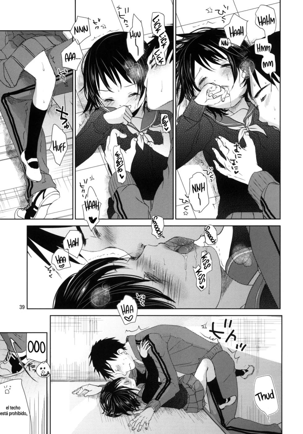 (C84) [Okadatei (Okada Kou)] Bukiyou na Futari | An Awkward Couple [Spanish] - Page 39