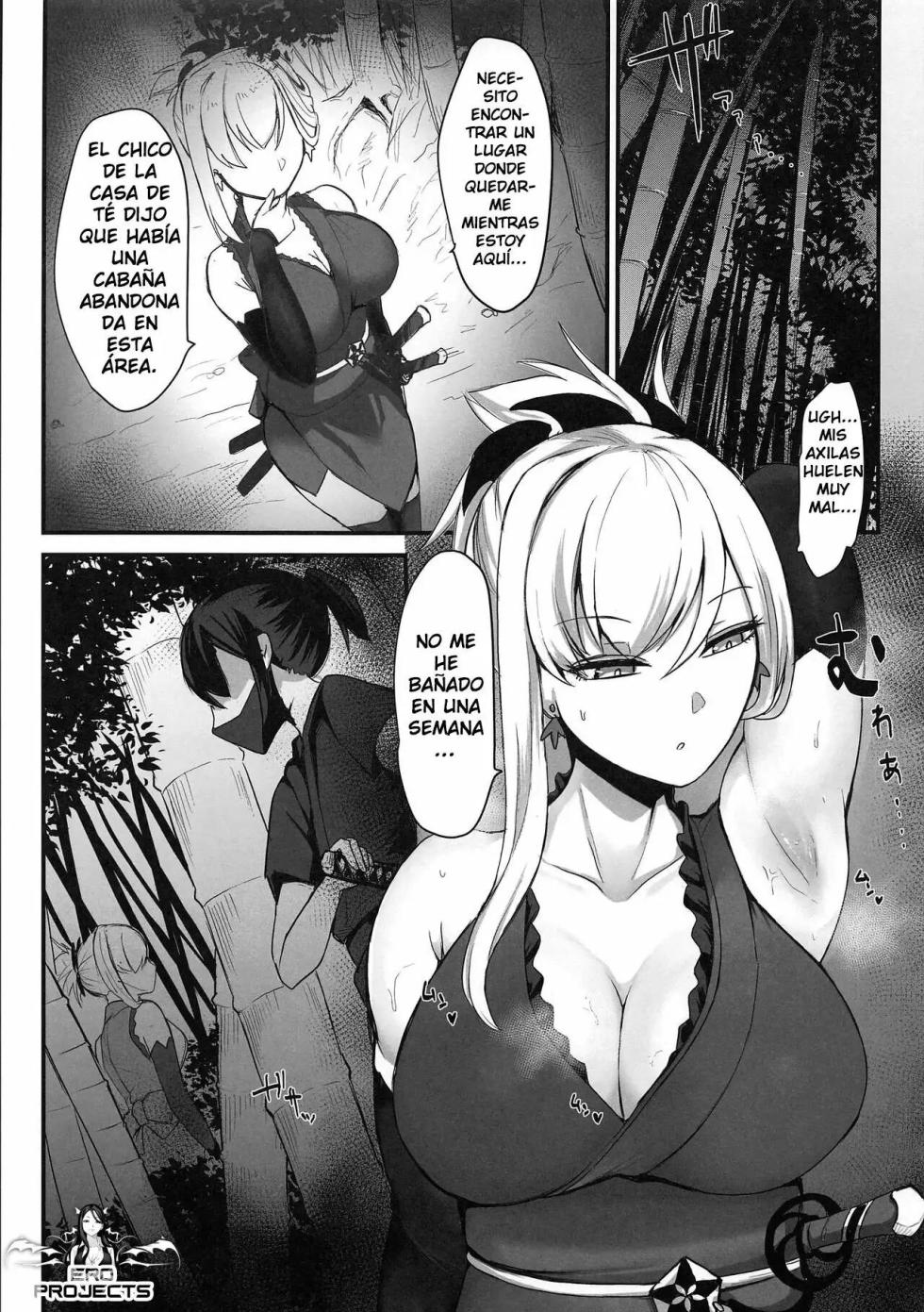(C97) [Tesla pod (Elimiko)] Sakusei Kengou Musashi-chan (Fate/Grand Order) [Spanish] [Ero Projects] - Page 6