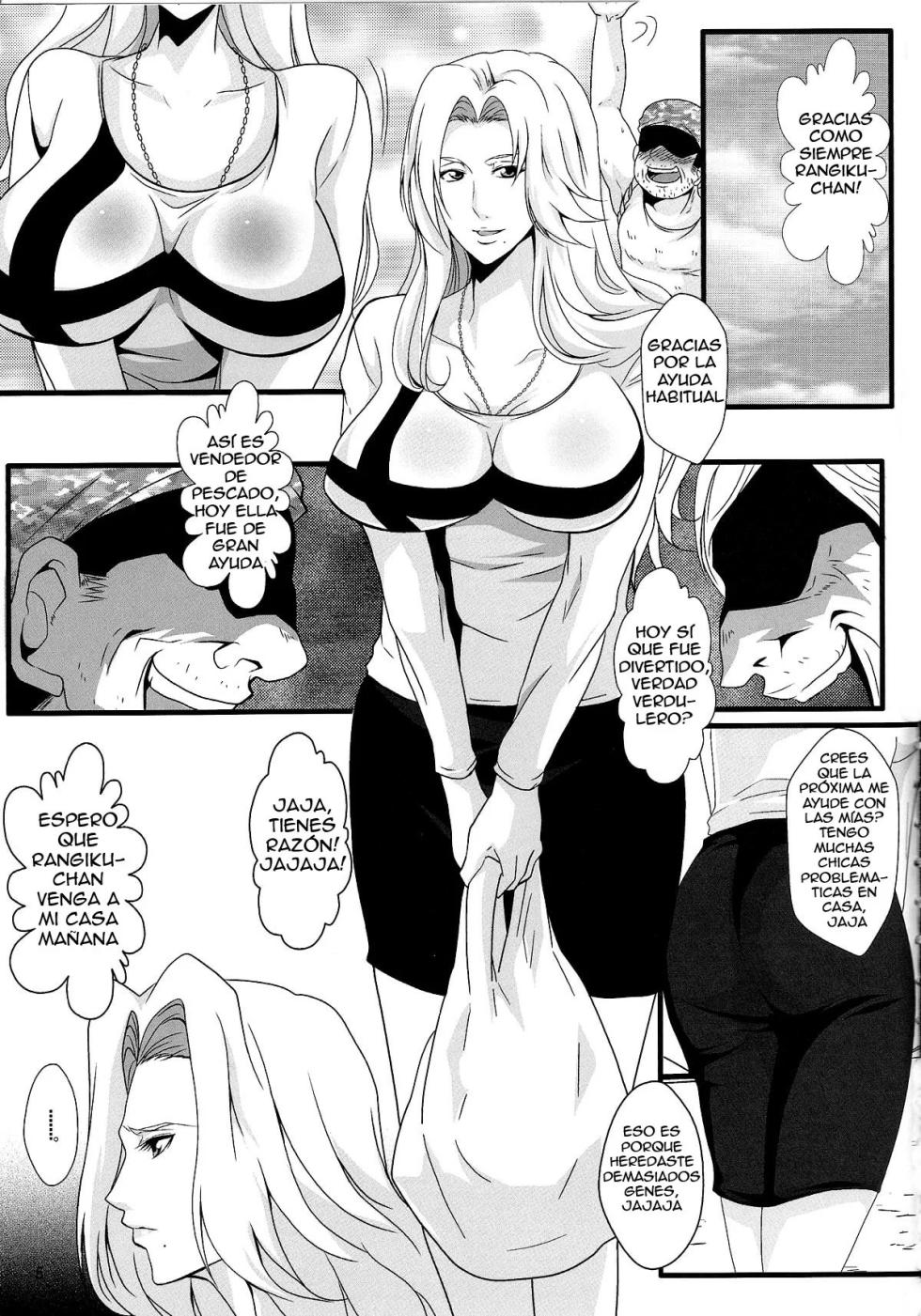(C85) [Kairanban (Emine Kendama)] Benten Kairaku 25 Rangiku no Himegoto (BLEACH) [Spanish] [Dungeon*Slaves] - Page 4