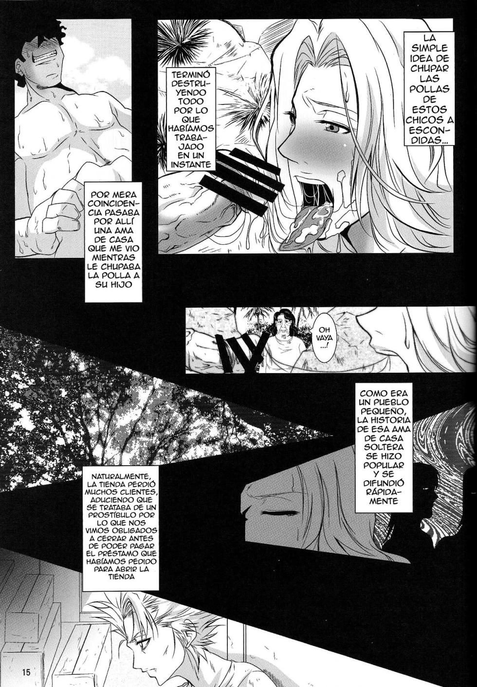 (C85) [Kairanban (Emine Kendama)] Benten Kairaku 25 Rangiku no Himegoto (BLEACH) [Spanish] [Dungeon*Slaves] - Page 14