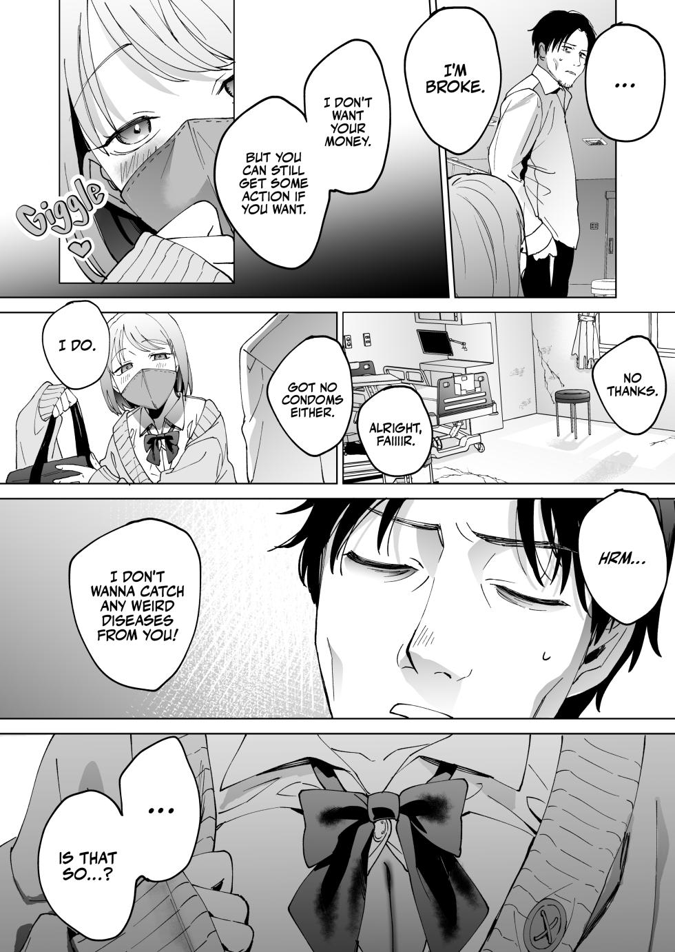 [Manmaya (Same Manma)] Jinsei Sayonara 5 byou-mae, Nazo-JK ni Kuwareru | Devoured by a Mysterious High School Girl 5 Seconds before I Bid My Life Farewell [English] [korafu] [Digital] - Page 5