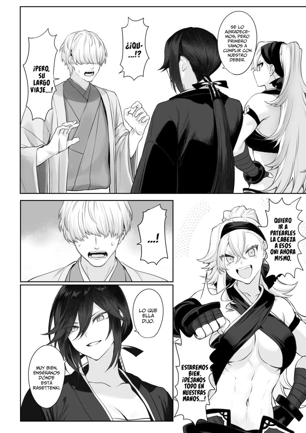 [Nekono Oyashiro (Mashu)] Ikusa Otome to Ikusa Goto! ~Onna Samurai Hen~ | ¡Valquirias Guerreras! ~Arco De La Samurái Tsubaki~ [Spanish] [Lo Hago por Diversión] [Digital] - Page 35