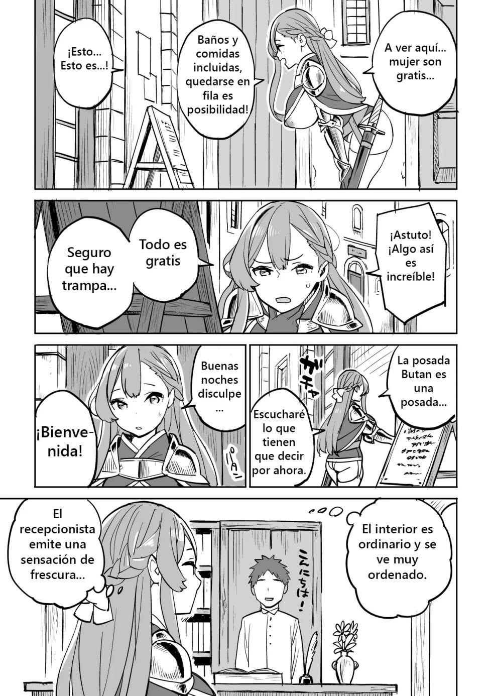 [Irotenya] Tada no Yado ni wa Goyoujin! | Beware of Free Lodging! [Spanish] [Black Knight] - Page 7