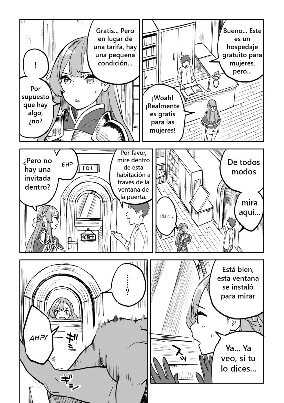 [Irotenya] Tada no Yado ni wa Goyoujin! | Beware of Free Lodging! [Spanish] [Black Knight] - Page 8