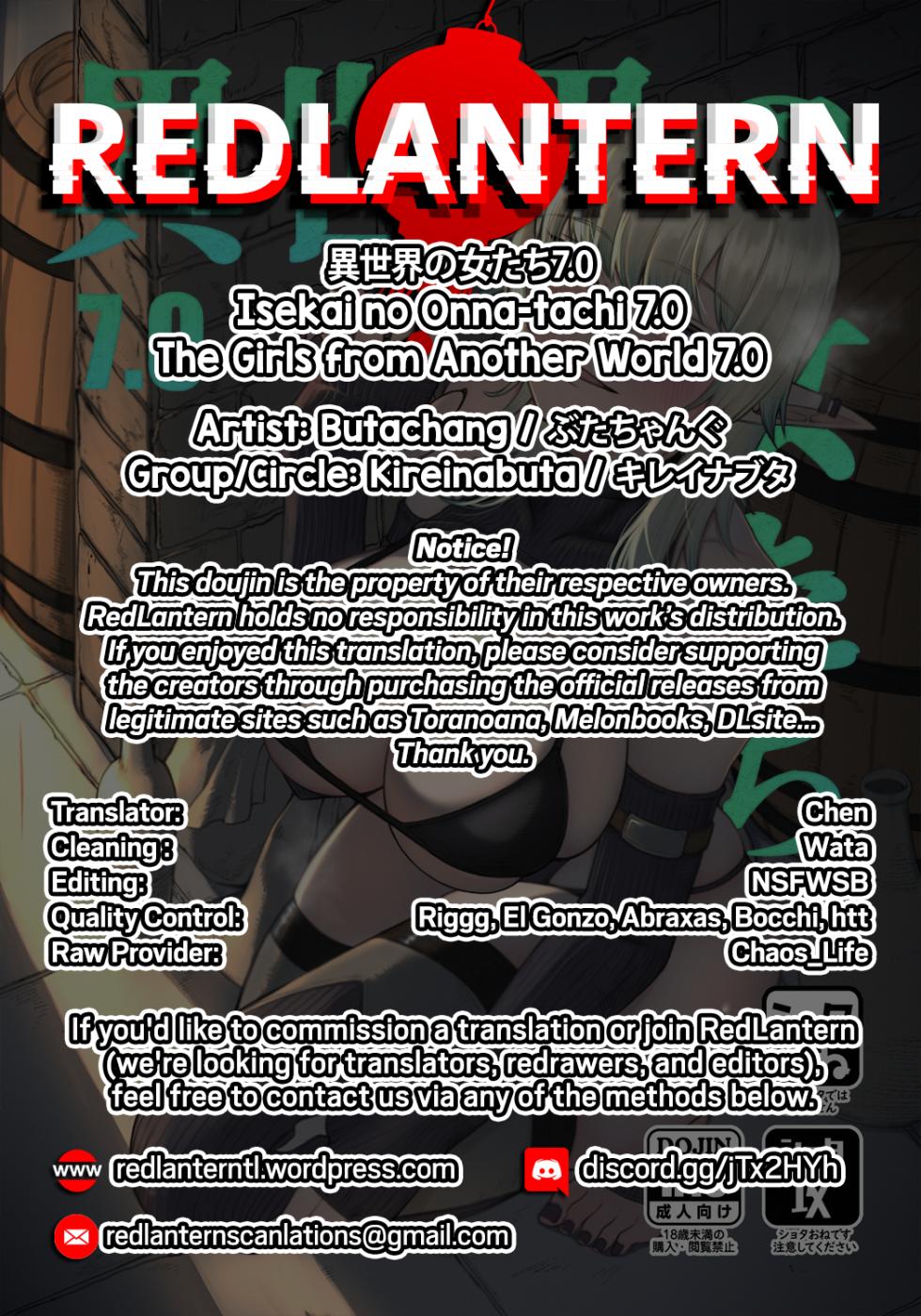 [Kireinabuta (Butachang)] Isekai no Onna-tachi 7.0 | The Girls from Another World 7.0 [English] [RedLantern] [Digital] - Page 34