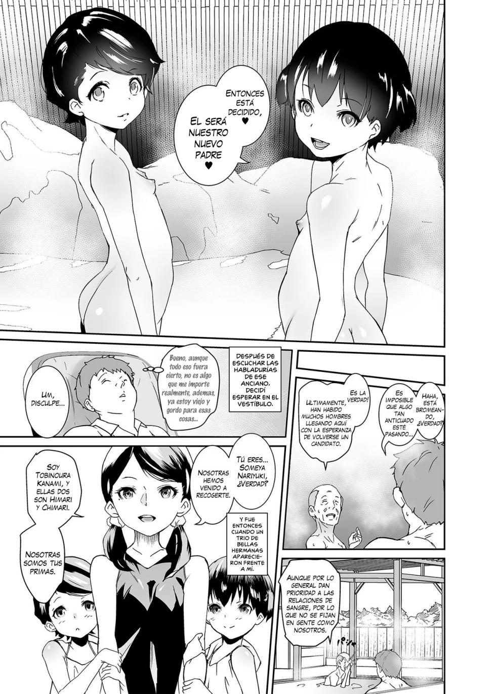 [Tengusa (tokorot)] Watashi-tachi Kozukuri Suru Tame ni Umarete Kimashita [Spanish] [Shake de Frutas] [Decensored] [Digital] - Page 4