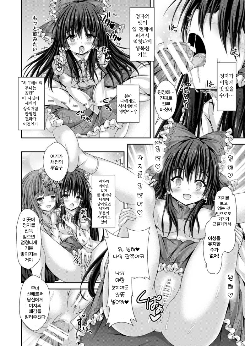 [Happy Present (Kouduki Miyabi)] Magatsu Tamashii no Kisoukyoku ~Kyou kara Boku wa Hakurei Reimu~ | 불길한 영혼의 기상곡 ~오늘부터 내가 하쿠레이 레이무~ (Touhou Project) [Korean] [Digital] - Page 15