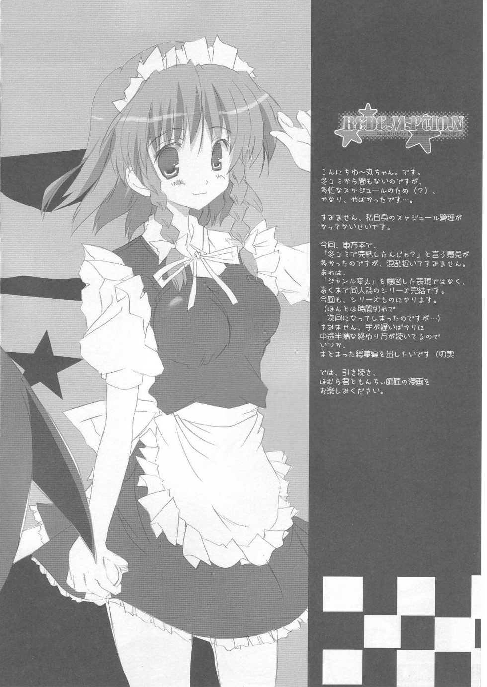 (SC30) [HappyBirthday (Maruchan., Monchy)] REDEMPTION (Touhou Project) - Page 9
