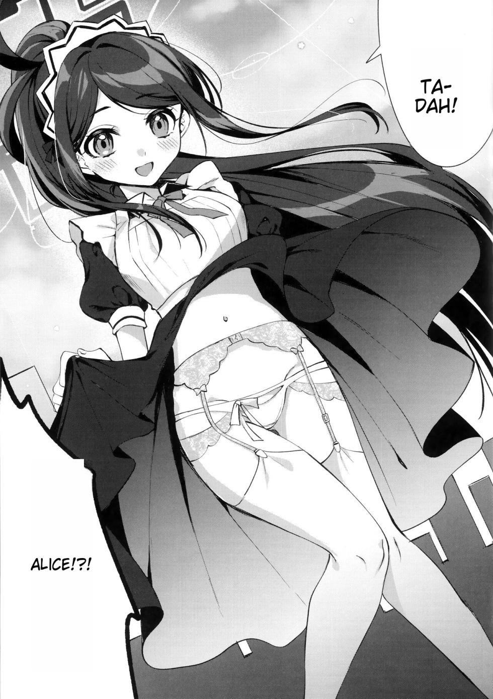 (C103) [Harugakita (Tsukushi Haru)] Alice, Sensei Route ni Totsunyuu desu! (Blue Archive) [English] [MTL] - Page 4