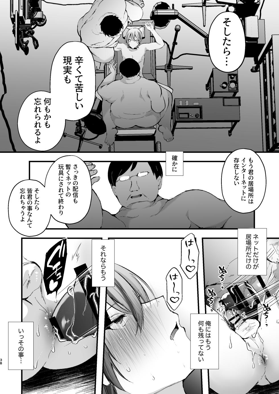 [FZ: (Fujisaki Fujiko)] Chikuiki Chiken Arbeit case2: Ninki Haishinsha Natsu-kun no Jinsei Shuuryou Acme Haishin [Digital] - Page 39