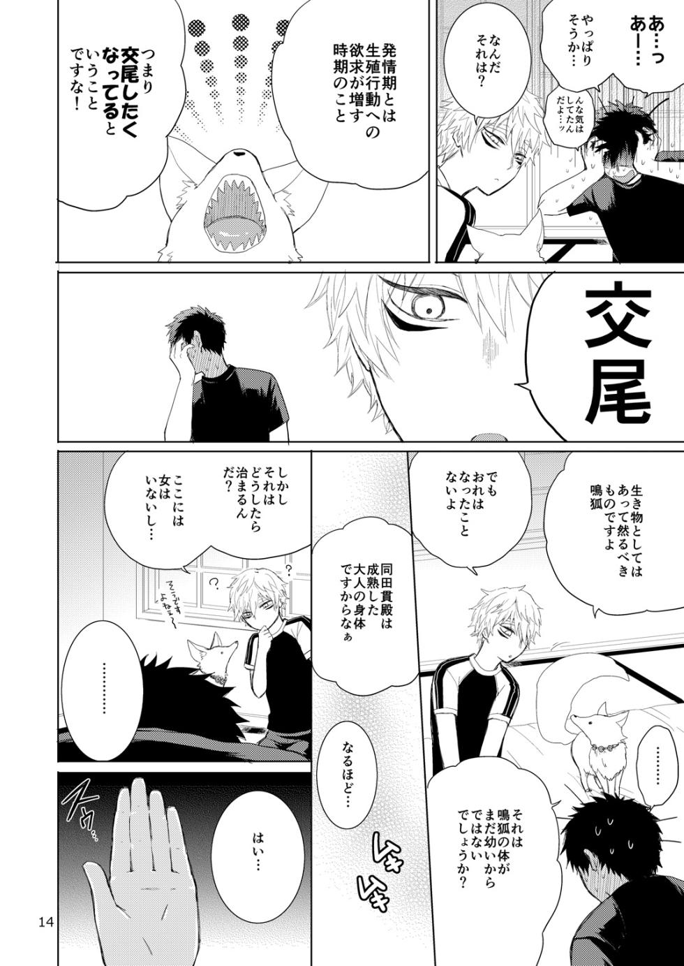 [Otona Ookami (Arima Chimako)] Tanuki to Kitsune no H na Obenkyou (Touken Ranbu) [Digital] - Page 14