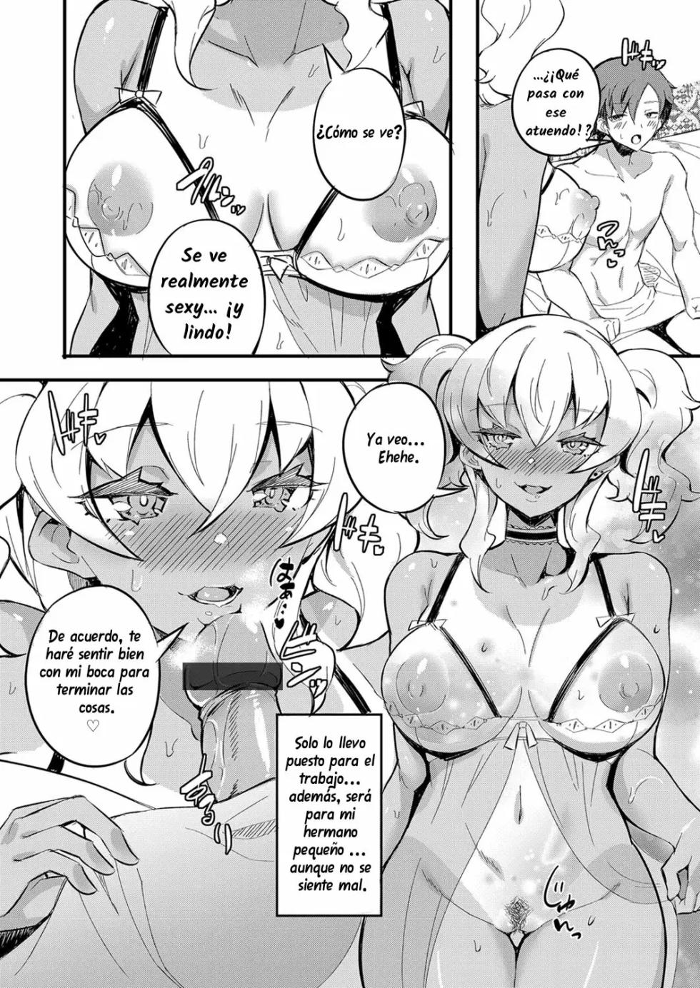 [Mocco] Hatsu Fuuzoku wa Aitsu to Battery ~Kyousei Skinship de Fukamari Sugiru Kankei~ | I Ran Into Her for My First Sexual Service ~A Relationship That Overly Deepens Through Forced Skinship~ (COMIC Grape Vol. 85) [Spanish] [Traducciones Muy Lentas] - Page 10