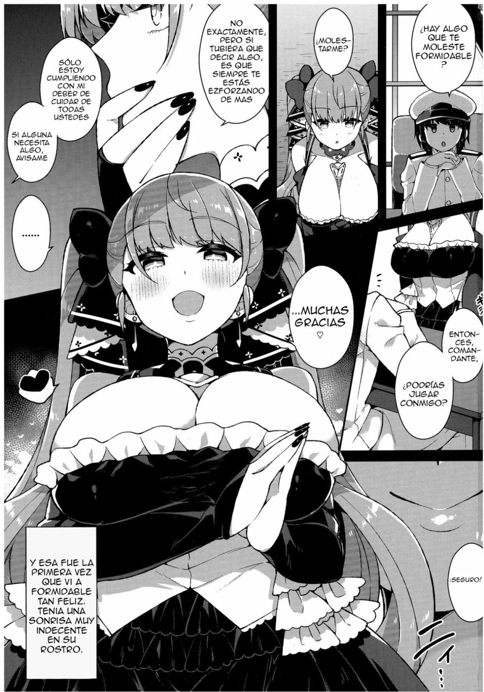 [Aratoya (Arato Asato)] Formidable wa Shikikan de Asobitai - Formidable wants to play a commander | Formidable Quiere Jugar con el Comandante (Azur Lane) [Spanish] [Alfredo Vega] - Page 2