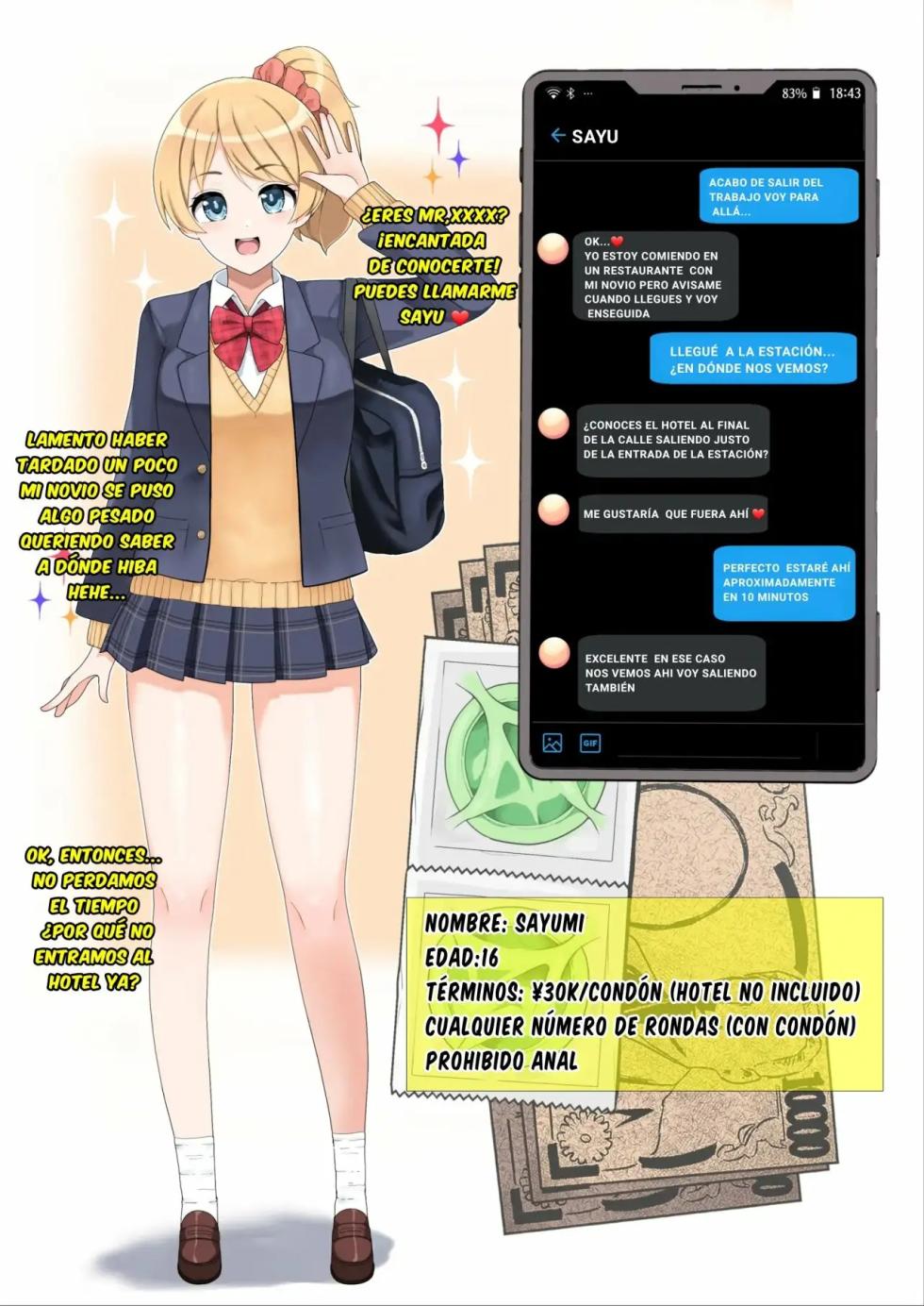 [Sasanoha Toro] Enkou 4P Harem Musekinin Nakadashi H ~Enjoukousai de Seifuku Shoujo 3-Nin ni Nama de Nakadashi Shimakuru~ | Harem de Gyarus Prostitutas [Spanish] [La Muerte es Vida] [Digital] - Page 3