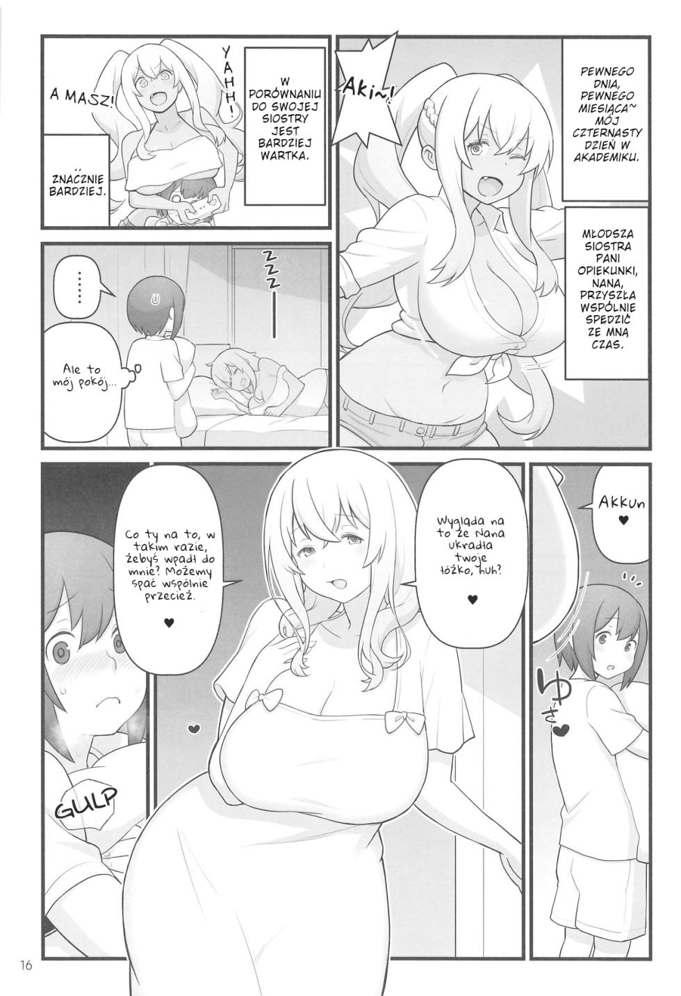 (C95) [Kakuzato-ichi (Kakuzatou)] Akkun no Nikkichou | Dziennik Akkuna (Sunohara-sou no Kanrinin-san) [Polish] - Page 16