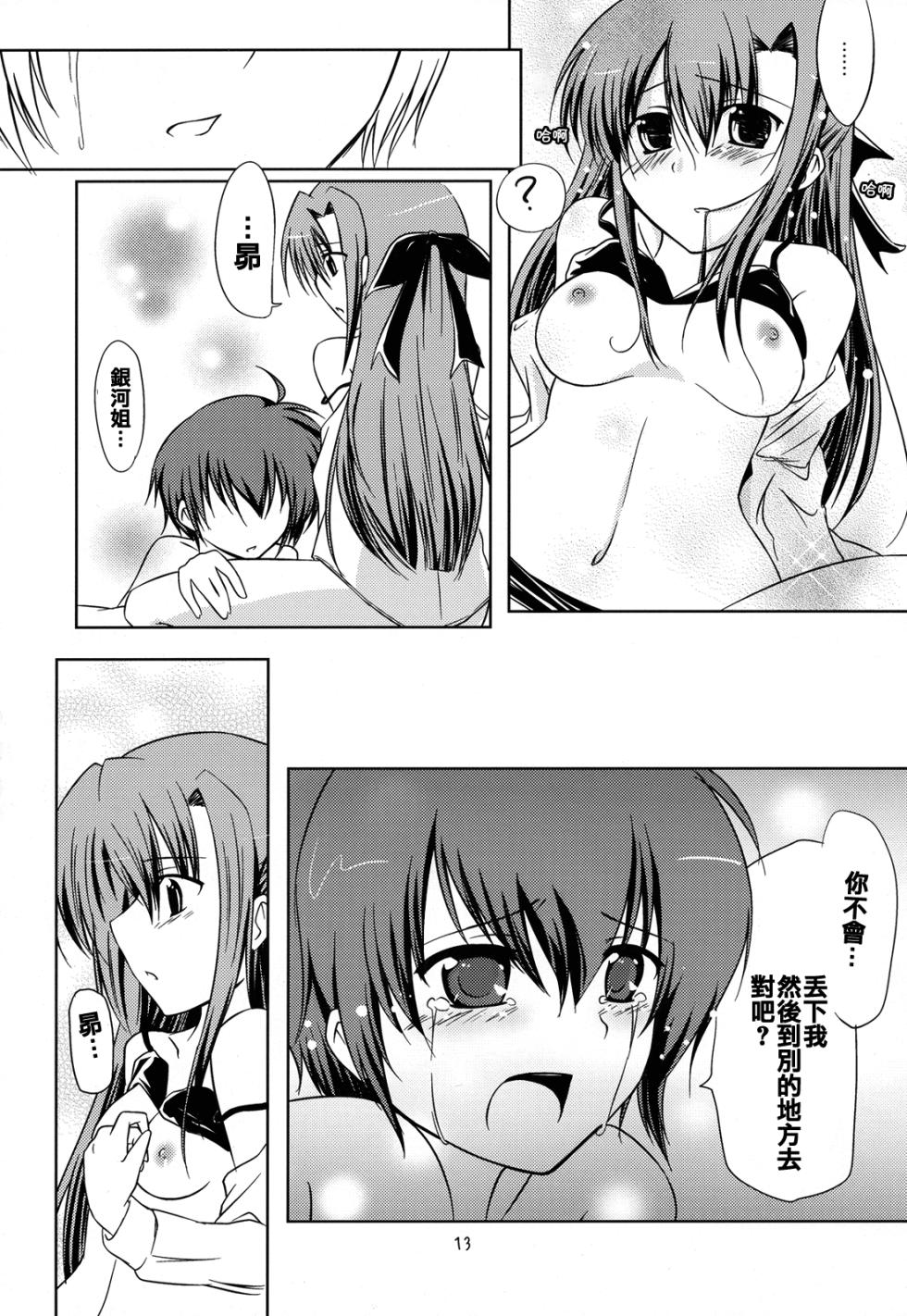(C72) [Zanryuu Shinen (Nagami Yuu)] SisterS (Mahou Shoujo Lyrical Nanoha) [Chinese] [倒在麦田吧汉化] - Page 12