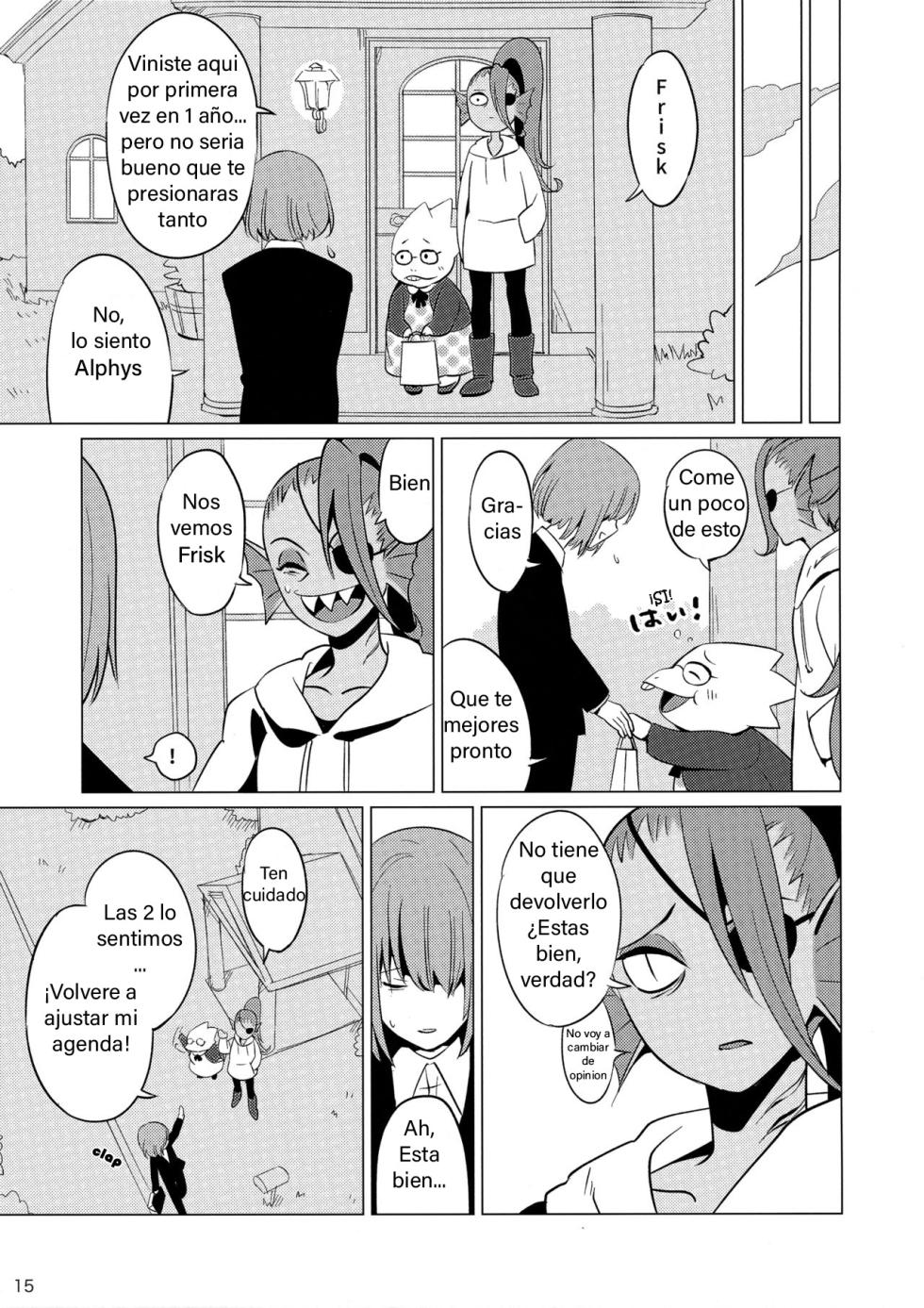 (Minna no Ketsui 2) [Pipiya (Noix)] CLEARLY (Undertale) [Spanish] - Page 15
