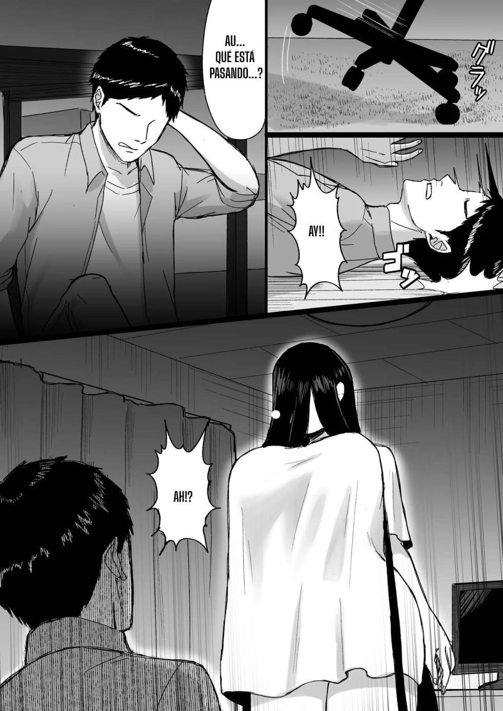 [Ore no Sasakure] Shiroi Heya ~Mukanjou Bakunyuu Yuurei ni Shinu made Shiboritorareru~ | Una Chica Fantasma Me Visita [Spanish] [Degenerados y Asociados] - Page 9