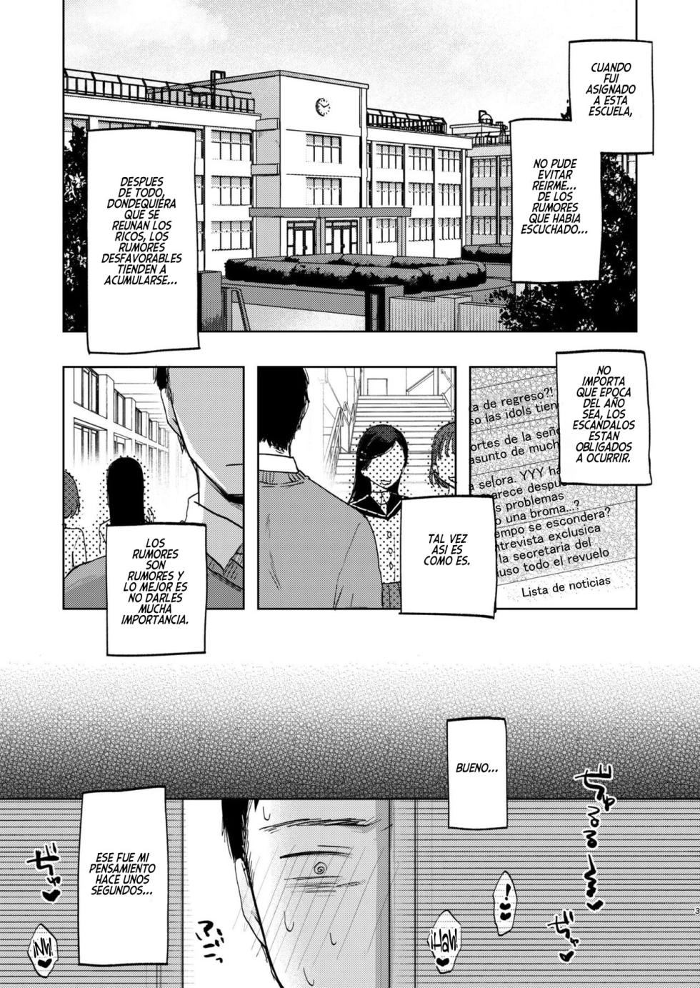 [Satou Mitsu (Ebi Omitsu)] Kono Gakuen ni wa Himitsu no Sakusei-bu ga Arurashii... | Parece que esta Escuela Tiene un Club Secreto de Extracción de Semen [Spanish] [Flat is Justice!] [Digital] - Page 3