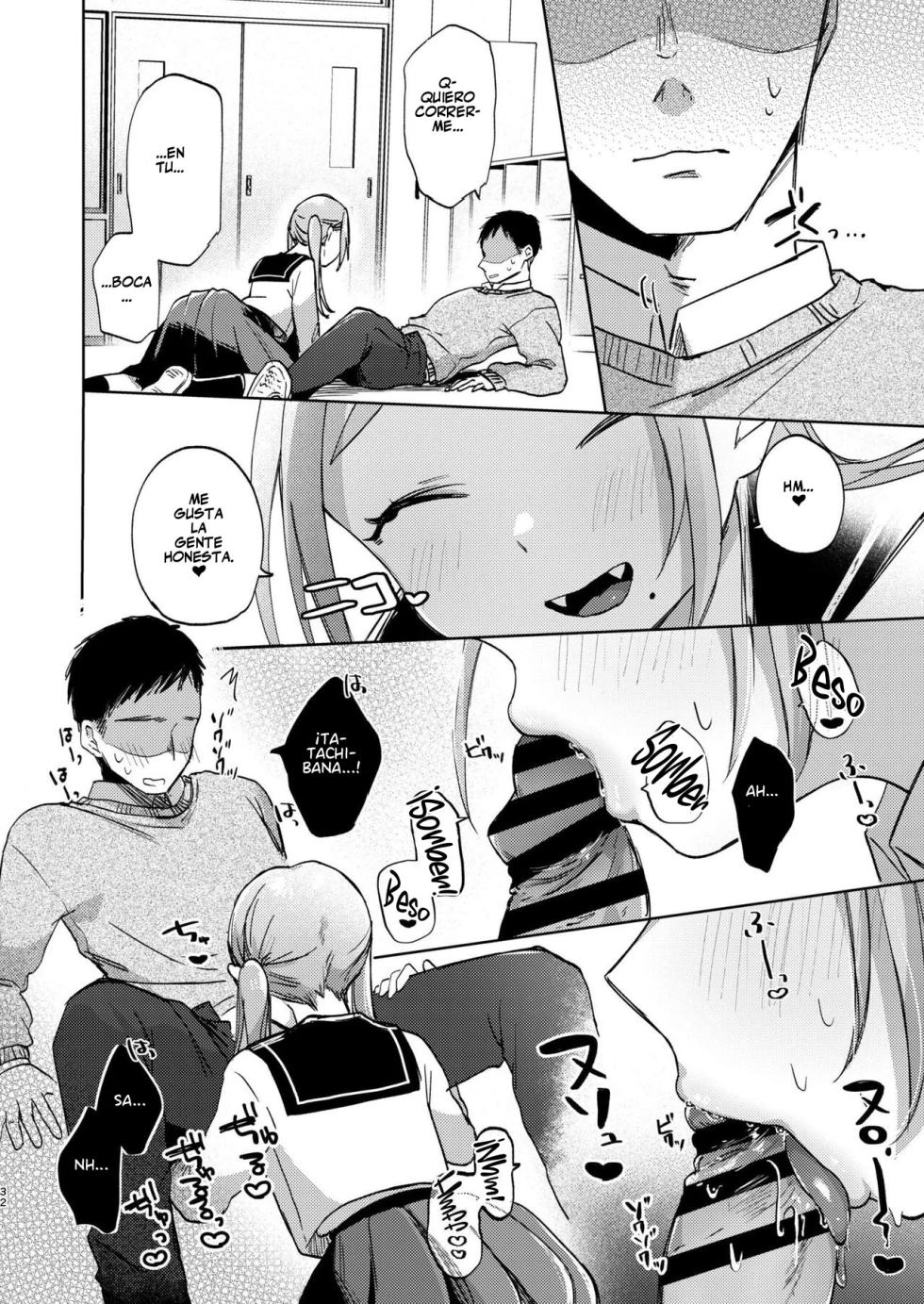 [Satou Mitsu (Ebi Omitsu)] Kono Gakuen ni wa Himitsu no Sakusei-bu ga Arurashii... | Parece que esta Escuela Tiene un Club Secreto de Extracción de Semen [Spanish] [Flat is Justice!] [Digital] - Page 32