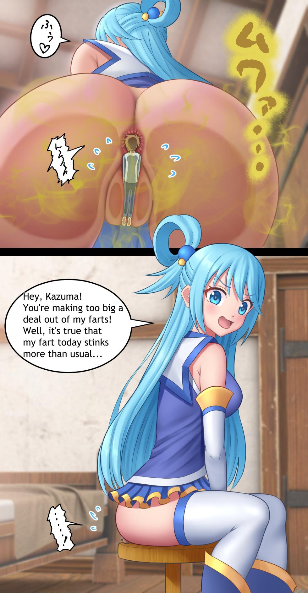 [Bunchi] Konosuba Girls Farting [English] - Page 26