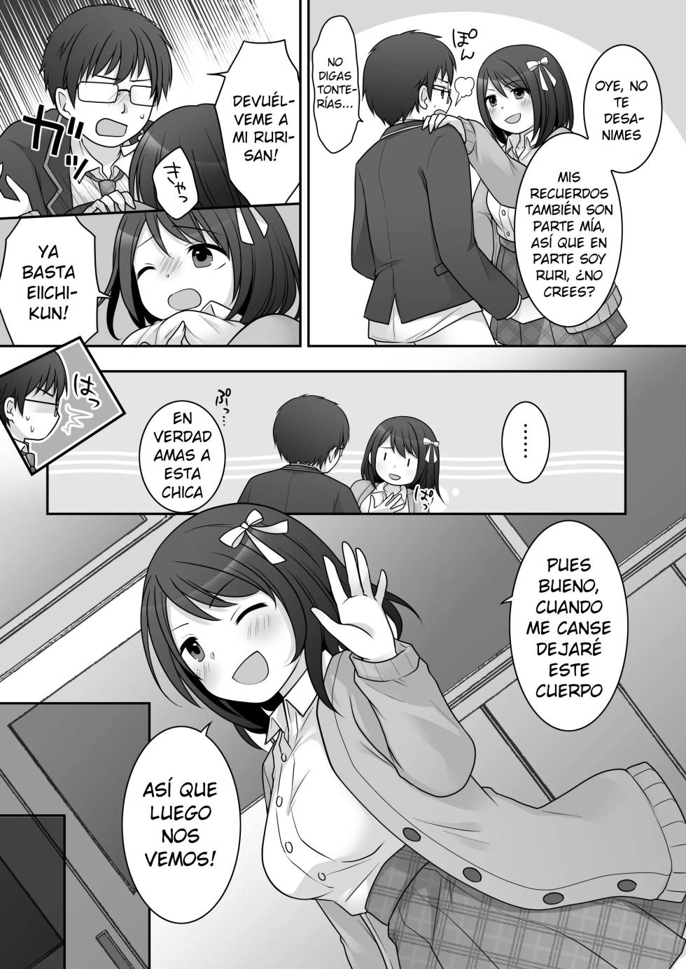 [TSF Mousou Chikusekijo (Kuratsuka Riko)] Furyou in Kanojo ~Boku no Kanojo no Karada wa Furyou Otoko (Aitsu) ni Nottoraremashita.~ [Spanish] [Delnero] - Page 30