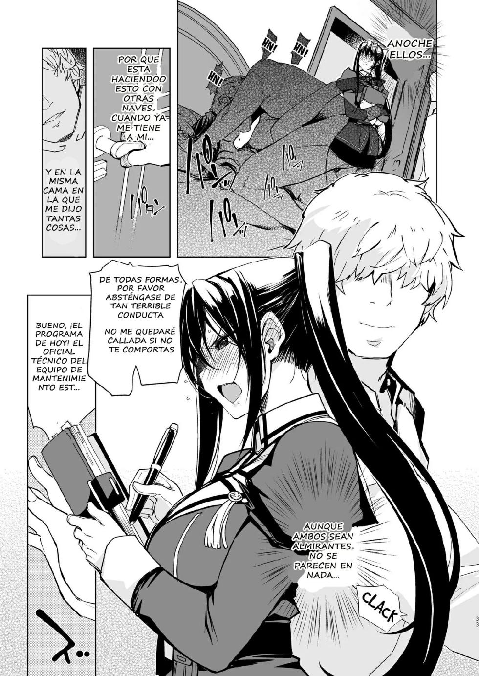 (C96) [Xration (mil)] Hishokan Kashima no Houkokusho 3 (Kantai Collection -KanColle-) [Spanish] [Sound of silence] - Page 32