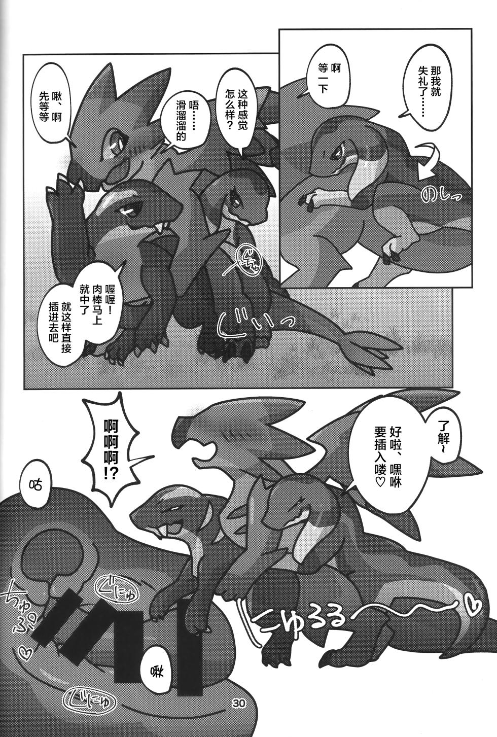 (Shinshun Kemoket 10) [Daaonzu Yoryusho (Daaon)] Yoisei Falling | 醉性坠落 (Monster Hunter) [Chinese] [ZX个人汉化] - Page 31