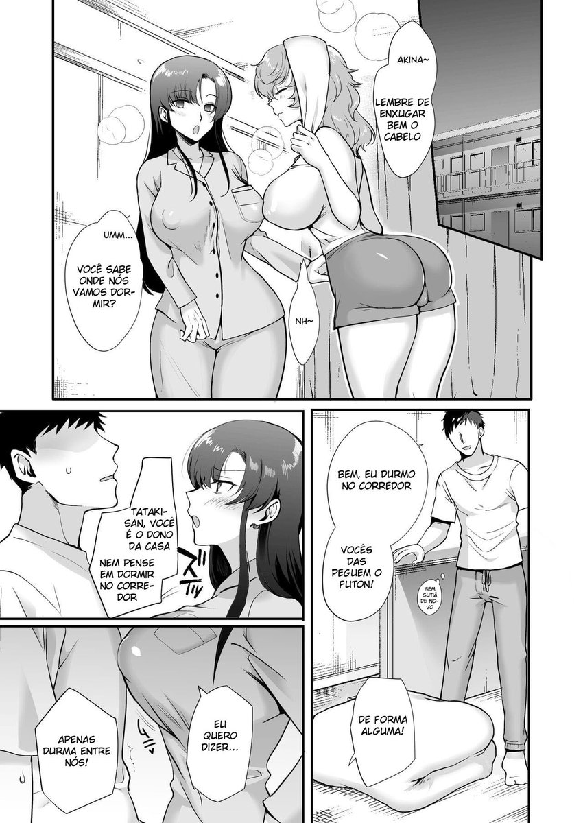 [Shiroganean (Aomizuan, Hujisai, Kirimoto Yuuji)] Erosugiru Doukyonin ~Dosukebe Shimai to 1K Doukyo Seikatsu~  [Portuguese-BR] [Digital] - Page 18