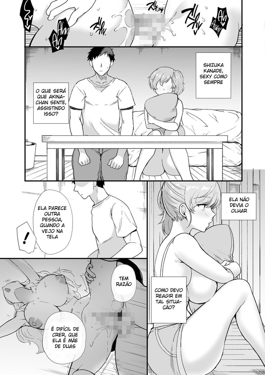 [Shiroganean (Aomizuan, Hujisai, Kirimoto Yuuji)] Erosugiru Doukyonin ~Dosukebe Shimai to 1K Doukyo Seikatsu~  [Portuguese-BR] [Digital] - Page 38