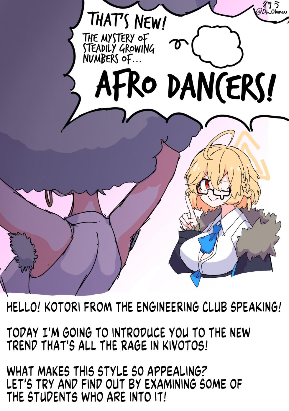 [Okonau] That's New! The Mystery of Steadily Growing Numbers of Afro Dancers! [English] [MegaFagget] - Page 1