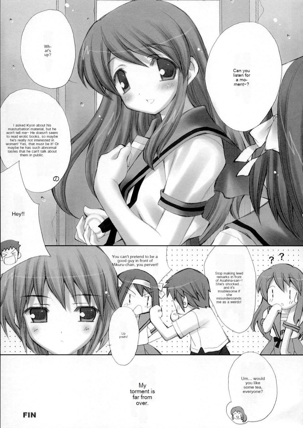 (C70) [LiZ (Satomi Hinako)] mikuru make miracle (Suzumiya Haruhi no Yuuutsu) [English] - Page 16