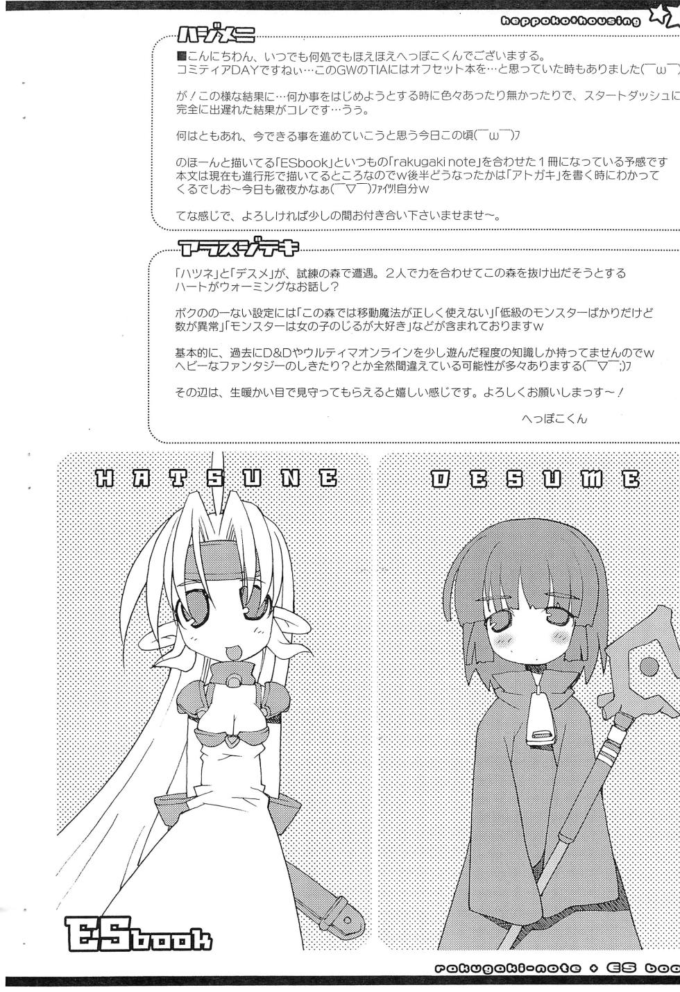 (COMITIA88) [Heppoko Housing (Heppokokun)] rakugaki-note + ES book - Page 2